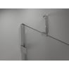 Mexen Lunar-F skladacie sprchové dvere ľavé 115 cm, transparentné, chróm - 836S-115-050-01-00-L