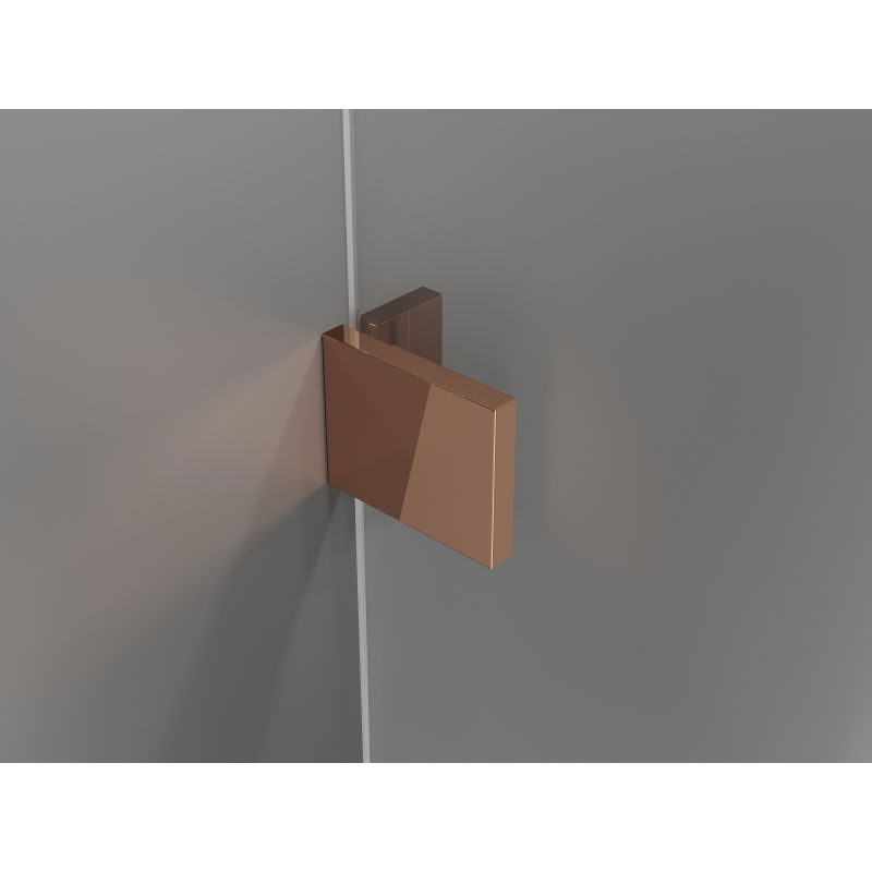 Mexen Lunar-B L sprchové dvere výklopné ľavé 125 cm, transparentné, ružové zlato - 832SL-125-050-60-00-L