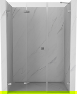 Mexen Lunar-F sprchové dvere skladacie ľavé 135 cm, transparentné, chróm - 836S-135-050-01-00-L