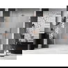 Mexen Lunar-B L sprchové dvere výklopné ľavé 145 cm, transparentné, brúsená meď - 832SL-145-050-65-00-L