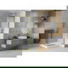 Mexen Rio štvorcová sprchová kabína 80 x 80 cm, transparentnéné, zlatá + závesný bidet Rio, biela- 860-080-080-50-00-4510