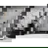 Mexen Lunar-B L sprchové dvere výklopné ľavé 115 cm, transparentné, gun gray brúsený - 832SL-115-050-66-00-L