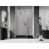 Mexen Lunar-F skladacie sprchové dvere ľavé 135 cm, transparentné, zlaté - 836S-135-050-50-00-L