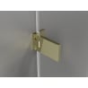 Mexen Lunar-F skladacie sprchové dvere ľavé 135 cm, transparentné, zlaté - 836S-135-050-50-00-L