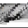 Mexen Lunar-B L sprchové dvere otváracie ľavé 130 cm, transparentné, kartáčované gun gray - 832SL-130-050-66-00-L