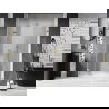 Mexen Lunar-F skladacie sprchové dvere ľavé 135 cm, transparentné, zlaté brúsené - 836S-135-050-55-00-L