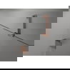 Mexen Lunar-F skladacie sprchové dvere ľavé 120 cm, priehľadné, brúsená meď - 836S-120-050-65-00-L