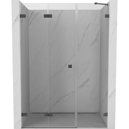 Mexen Lunar-F sprchové dvere skladacie ľavé 110 cm, transparentné, brúsená zbraň sivá - 836S-110-050-66-00-L
