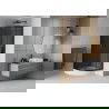 Mexen Rio sprchový kout půlkruhový 80 x 80 cm, grafit, černá + vanička Rio, bílá - 863-080-080-70-40-4710