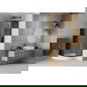 Mexen Rio sprchový kout půlkruhový 80 x 80 cm, grafit, černá + vanička Rio, bílá - 863-080-080-70-40-4710