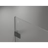 Mexen Lunar-F skladacie sprchové dvere ľavé 135 cm, transparentné, gun gray kartáčovaný - 836S-135-050-66-00-L