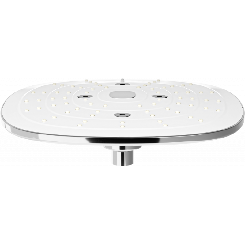 Mexen D-17 dažďová sprcha 24x24 cm, chróm/biela - 79717-02