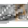 Mexen Rio štvorcová sprchová kabína 80 x 80 cm, inovať, čierna + závesný bidet Rio, biela- 860-080-080-70-30-4510