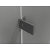 Mexen Lunar-F skladacie sprchové dvere ľavé 145 cm, transparentné, gun metal - 836S-145-050-95-00-L