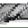 Mexen Lunar-F skladacie sprchové dvere ľavé 150 cm, transparentné, gun metal - 836S-150-050-95-00-L