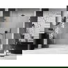 Mexen Lunar-B sprchové dvere otváracie ľavé 120 cm, transparentné, brúsená gun gray - 832S-120-050-66-00-L