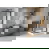 Mexen Rio štvorcová sprchová kabína 90 x 90 cm, inovať, čierna + závesný bidet Rio, biela- 860-090-090-70-30-4510