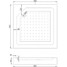 Mexen Rio štvorcová sprchová kabína 90 x 90 cm, inovať, čierna + závesný bidet Rio, biela- 860-090-090-70-30-4510