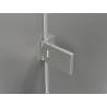Mexen Lunar-F skladacie sprchové dvere ľavé 130 cm, transparentné, brúsený nikel - 836S-130-050-97-00-L