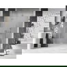 Mexen Lunar-F skladacie sprchové dvere ľavé 135 cm, transparentné, brúsený nikel - 836S-135-050-97-00-L