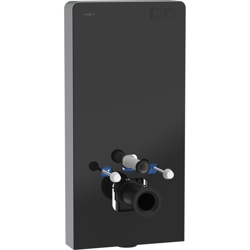 Mexen Tex Air G rám nadomietkový pneumatický na WC, čierne sklo - 61150A-70