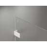 Mexen Lunar-F skladacie sprchové dvere pravé 135 cm, transparentné, biele - 836S-135-050-20-00-P