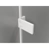 Mexen Lunar-F skladacie sprchové dvere pravé 135 cm, transparentné, biele - 836S-135-050-20-00-P