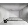 Mexen Lunar-F skladacie sprchové dvere pravé 135 cm, transparentné, biele - 836S-135-050-20-00-P