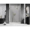 Mexen Lunar-F skladacie sprchové dvere pravé 120 cm, transparentné, zlaté - 836S-120-050-50-00-P