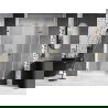 Mexen Lunar-F skladacie sprchové dvere pravé 145 cm, transparentné, zlaté - 836S-145-050-50-00-P