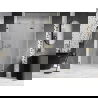 Mexen Lunar-F skladacie sprchové dvere pravé 145 cm, transparentné, zlaté - 836S-145-050-50-00-P