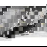 Mexen Lunar-F skladacie sprchové dvere pravé 135 cm, transparentné, zlaté kartáčované - 836S-135-050-55-00-P