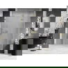 Mexen Lunar-F skladacie sprchové dvere pravé 140 cm, transparent, zlaté brúsené - 836S-140-050-55-00-P