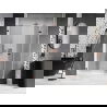 Mexen Lunar-F sprchové dvere skladacie pravé 135 cm, transparentné, ružové zlato - 836S-135-050-60-00-P