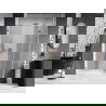 Mexen Lunar-F skladacie sprchové dvere pravé 135 cm, priehľadné, brúsená meď - 836S-135-050-65-00-P