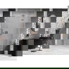 Mexen Lunar-F skladacie sprchové dvere pravé 145 cm, transparentné, brúsená meď - 836S-145-050-65-00-P