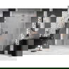 Mexen Lunar-F skladacie sprchové dvere pravé 145 cm, transparentné, brúsená meď - 836S-145-050-65-00-P