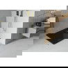 Mexen Flat štvorcová sprchová vanička slim 70 x 70 cm, čierna, syfon zlatá - 40707070G
