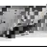 Mexen Lunar-F sprchové dvere skladacie pravé 130 cm, transparentné, gun gray kartáčované - 836S-130-050-66-00-P
