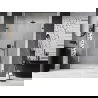 Mexen Lunar-B sprchové dvere pántové ľavé 135 cm, transparentné, gun metal - 832S-135-050-95-00-L