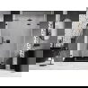 Mexen Lunar-F skladacie sprchové dvere pravé 130 cm, číre, čierne - 836S-130-050-70-00-P