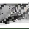 Mexen Lunar-F skladacie sprchové dvere pravé 130 cm, číre, čierne - 836S-130-050-70-00-P