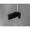 Mexen Lunar-F skladacie sprchové dvere pravé 140 cm, transparentné, čierne - 836S-140-050-70-00-P
