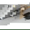 Mexen Flat obdĺžniková sprchová vanička slim 140 x 70 cm, čierna, syfon zlatá - 40707014G