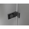 Mexen Lunar-F skladacie sprchové dvere pravé 145 cm, transparentné, gun metal - 836S-145-050-95-00-P