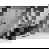 Mexen Lunar-F skladacie sprchové dvere pravé 145 cm, transparentné, gun metal - 836S-145-050-95-00-P