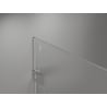 Mexen Lunar-F skladacie sprchové dvere pravé 140 cm, transparentné, brúsený nikel - 836S-140-050-97-00-P