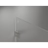 Mexen Lunar-F skladacie sprchové dvere pravé 140 cm, transparentné, brúsený nikel - 836S-140-050-97-00-P