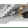 Mexen Flat obdĺžniková sprchová vanička slim 120 x 70 cm, čierna, syfon čierna - 40707012B