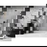 Mexen Lunar-B L sprchové dvere výklopné ľavé 140 cm, transparentné, čierne - 832SL-140-050-70-00-L